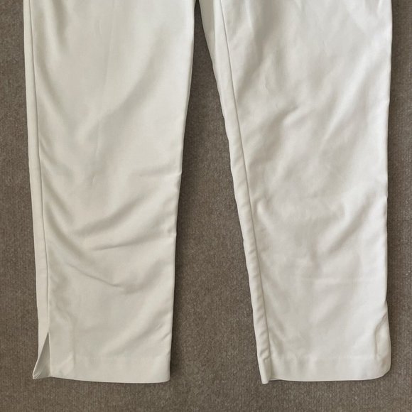 Chico's Pants Womens 00 (Size 2) White Cropped Stretch Side Zip Casual Summer - Picture 3 of 13